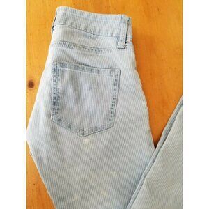 91 Cotton On Mid Rise Jeggings Blue Stripe Jean Like Pants USA Size (2) 25 x 27